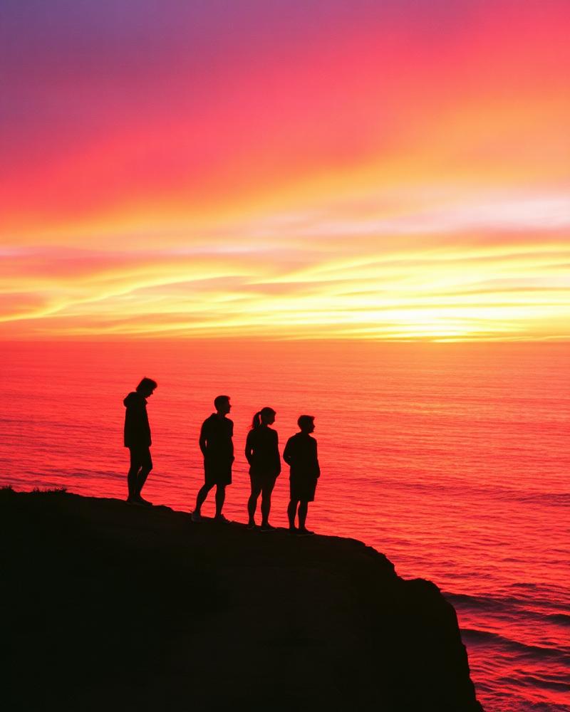 Cliffs at Sunset